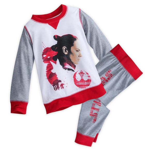 Disney Store Rey Star Wars Red PJ Set Size 4 - Picture 1 of 3